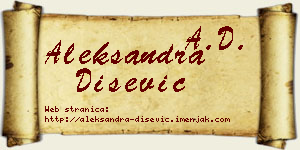 Aleksandra Dišević vizit kartica